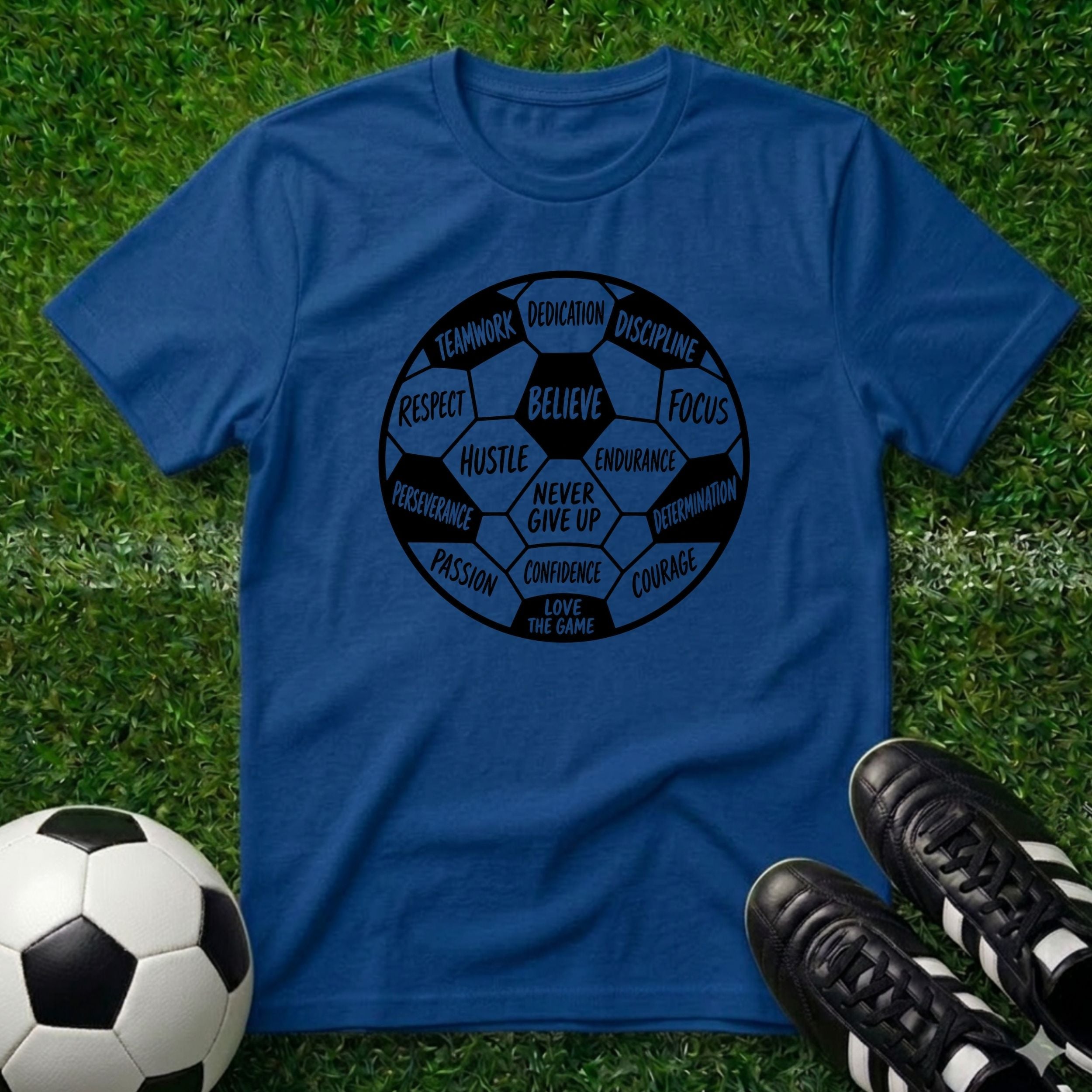Soccer Positivity Words T-Shirt