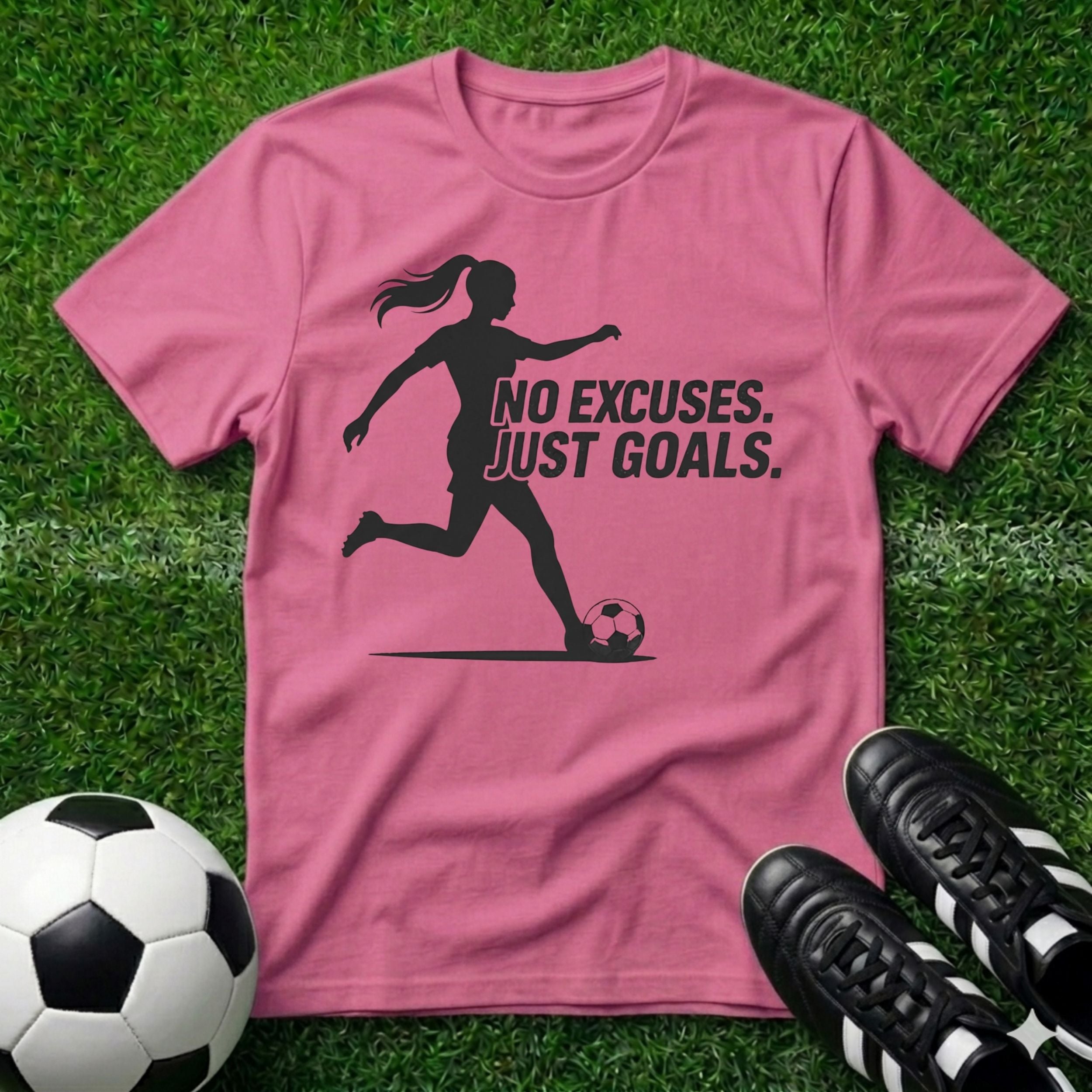 No Excuses Just Goals Female T-Shirt