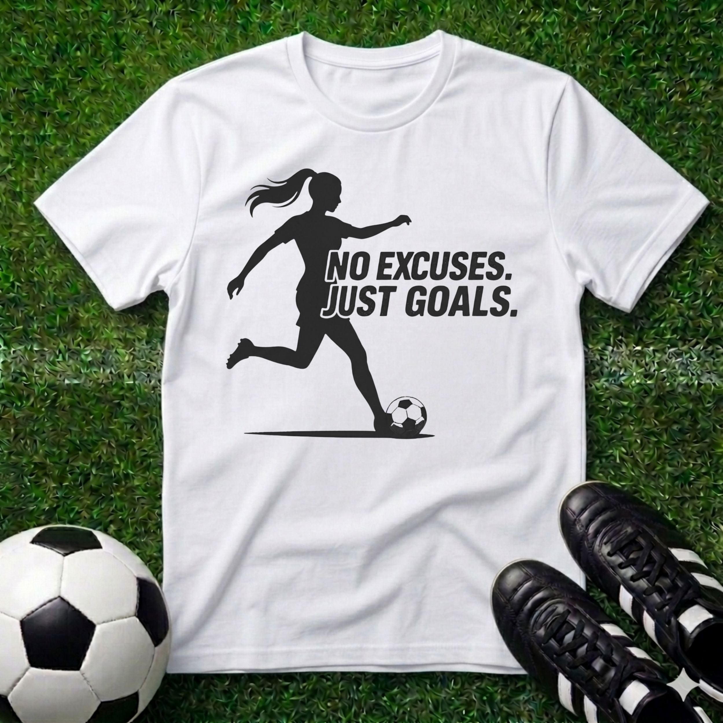 No Excuses Just Goals Female T-Shirt