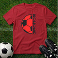 Red Half Soccer Ball T-Shirt