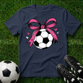 Soccer ball with Pink Bow T-Shirt