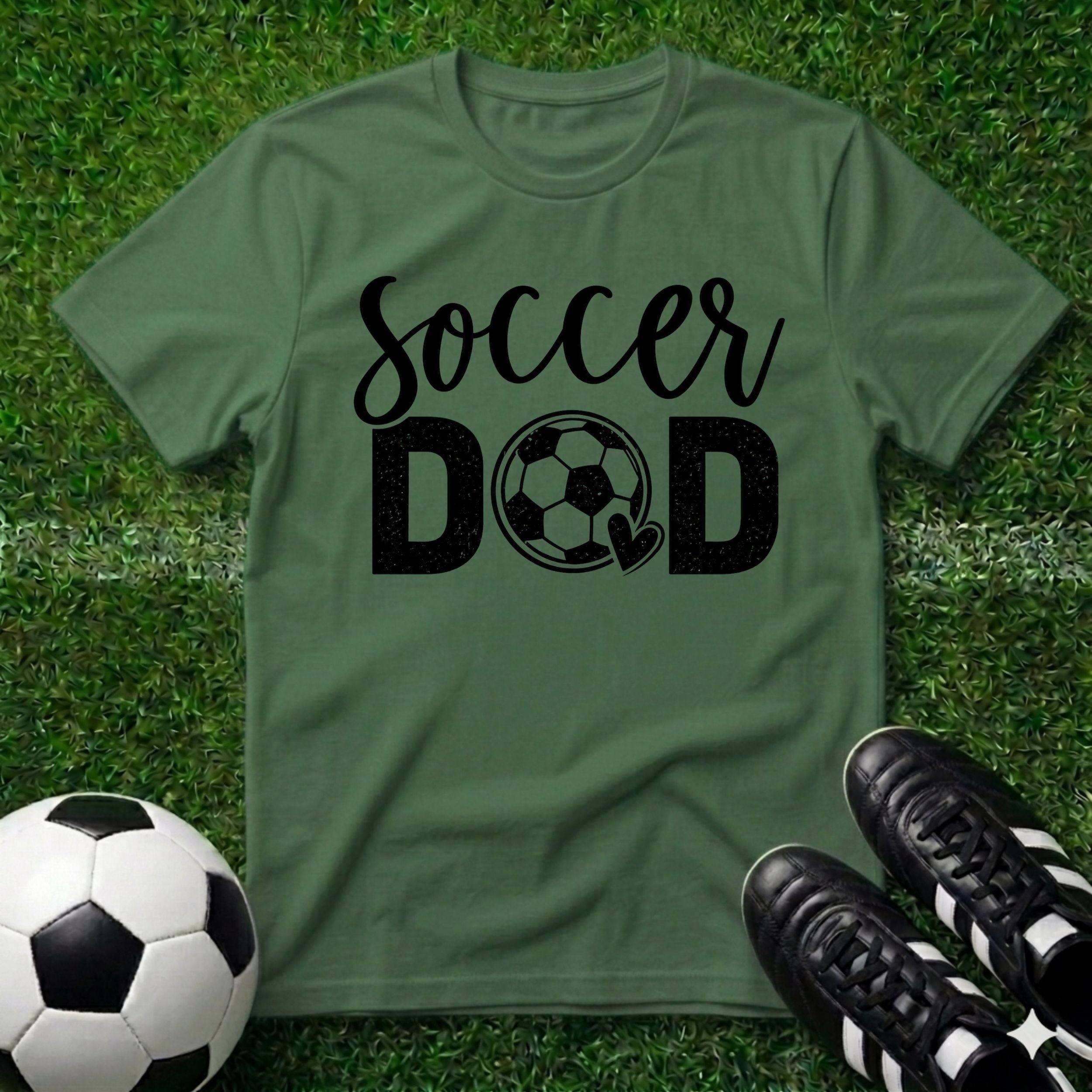 Soccer Dad with Heart T-Shirt