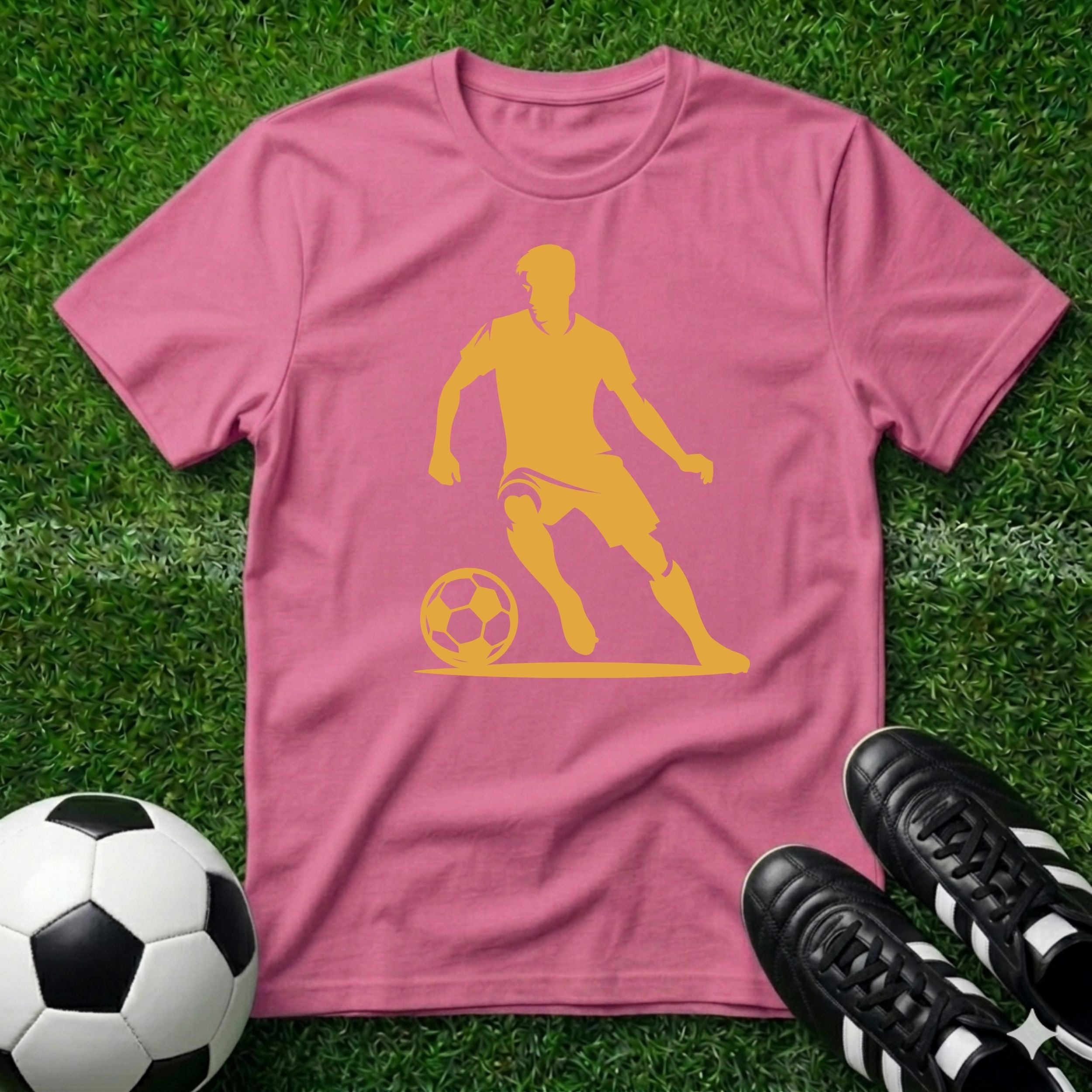 Soccer Graphic T-Shirt Yellow