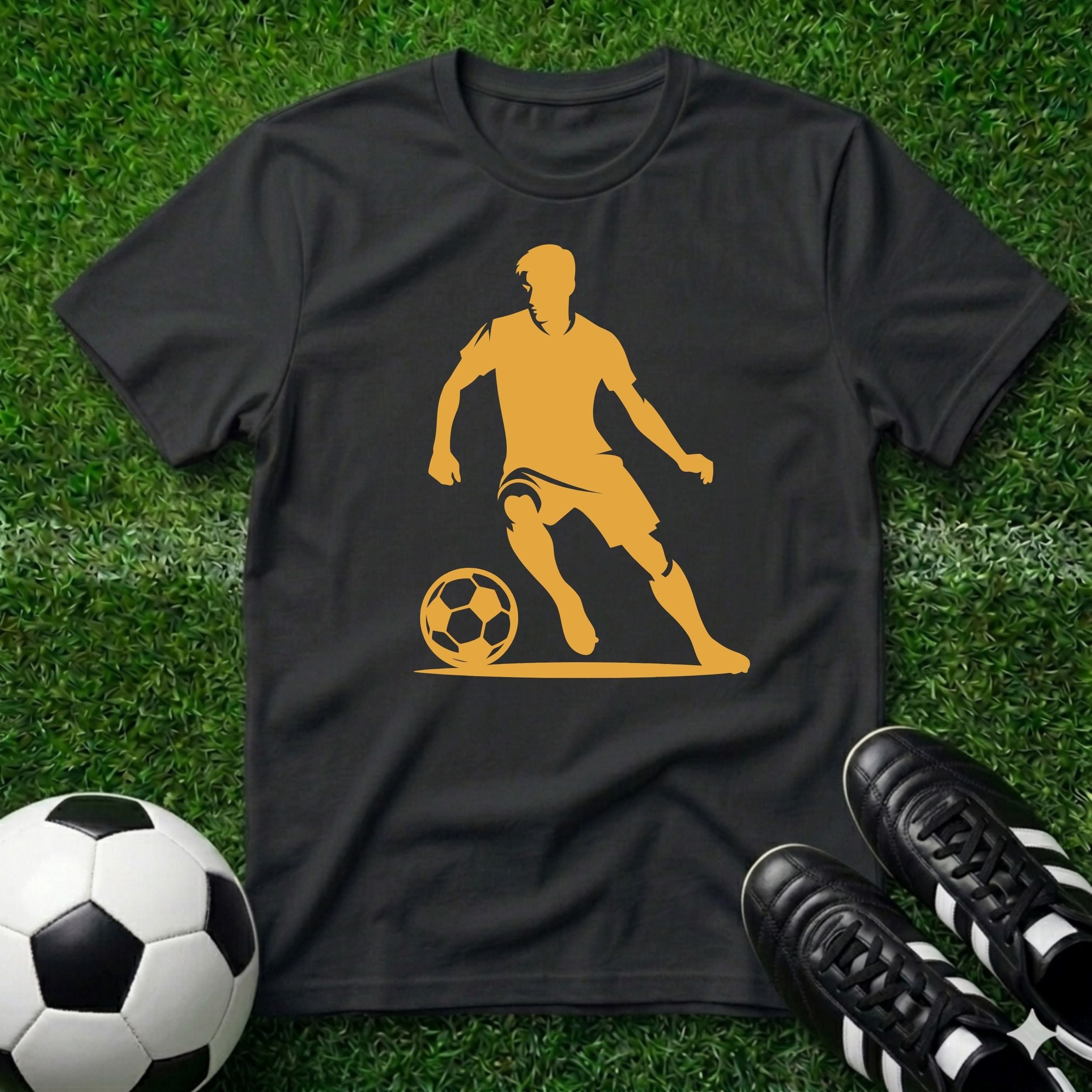 Soccer Graphic T-Shirt Yellow