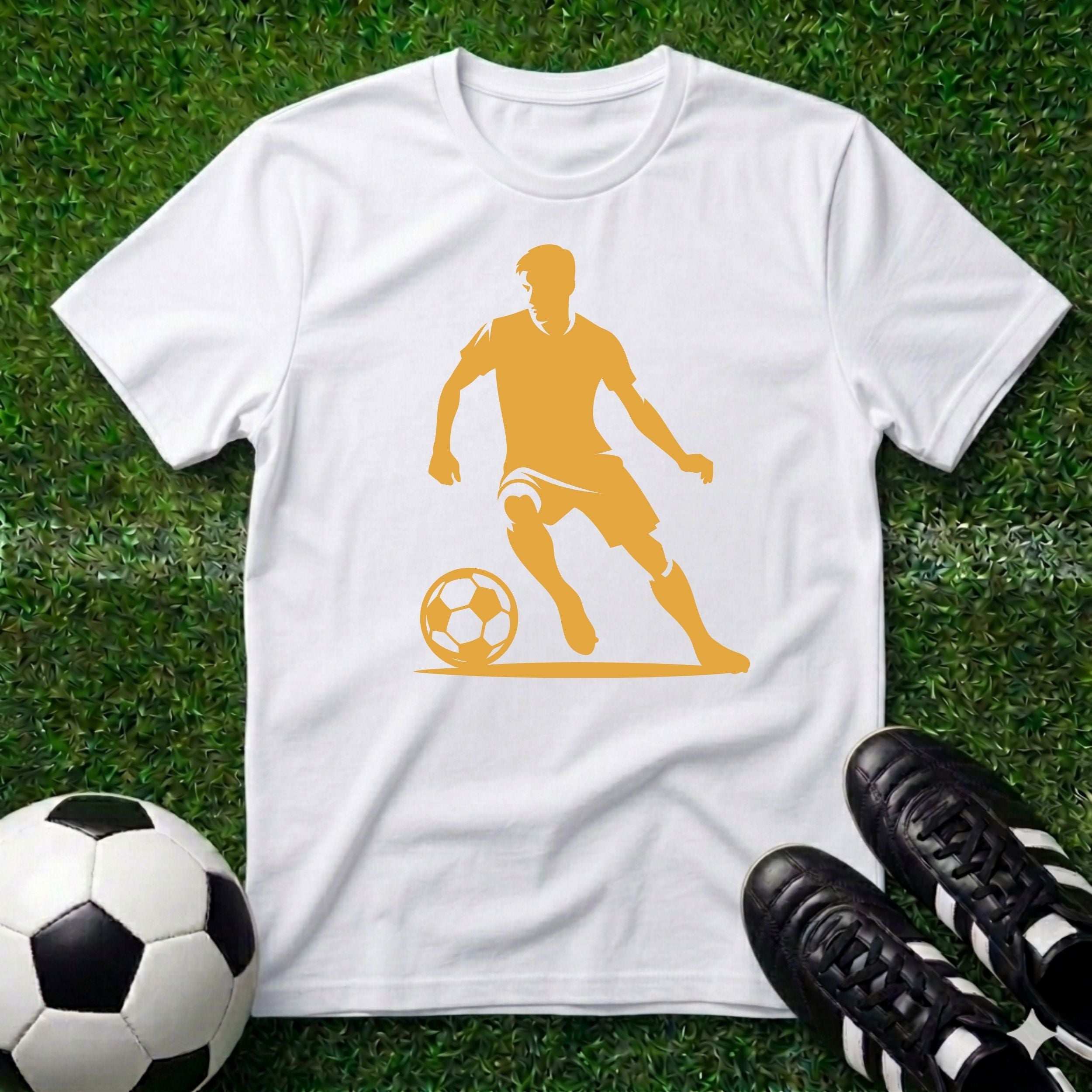 Soccer Graphic T-Shirt Yellow