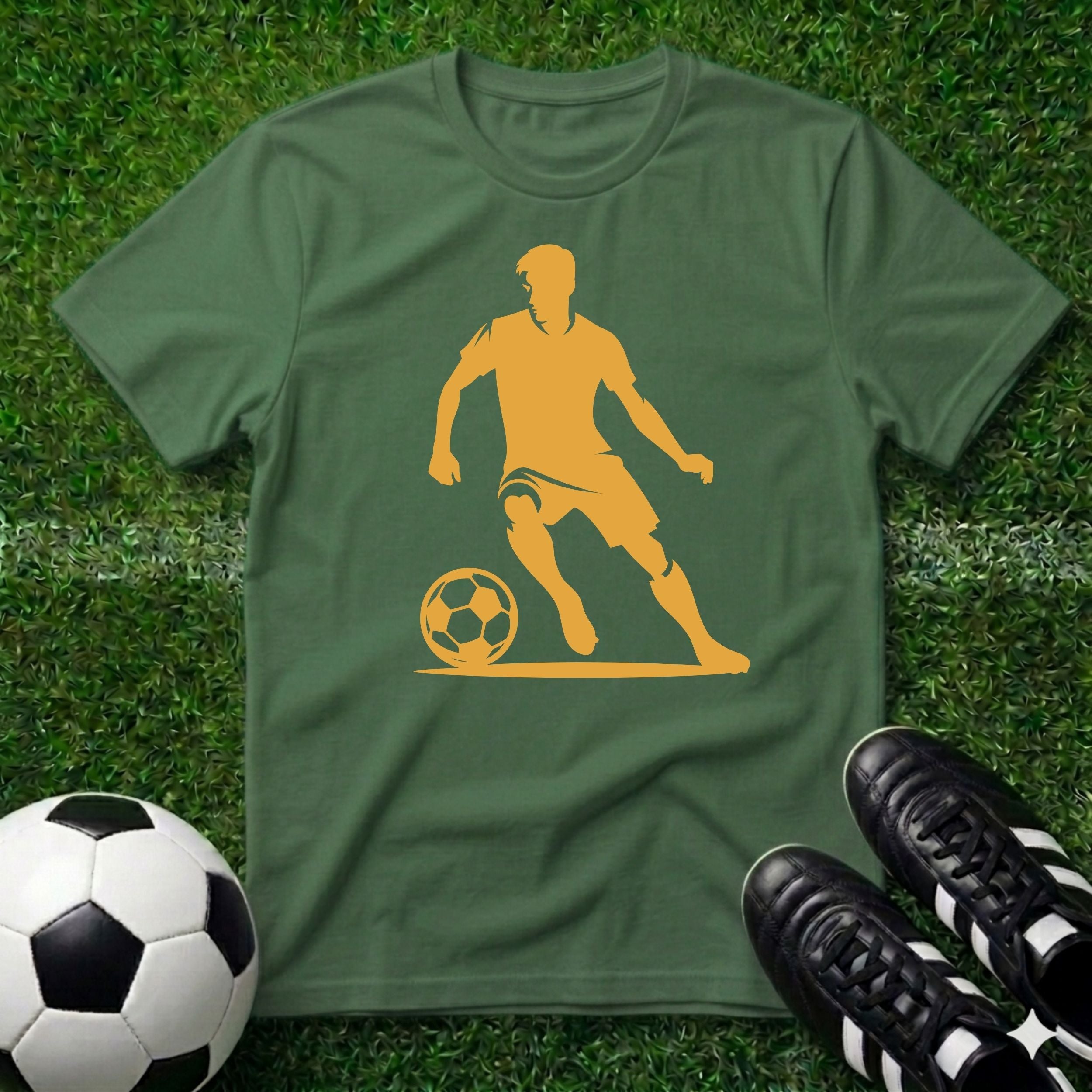 Soccer Graphic T-Shirt Yellow