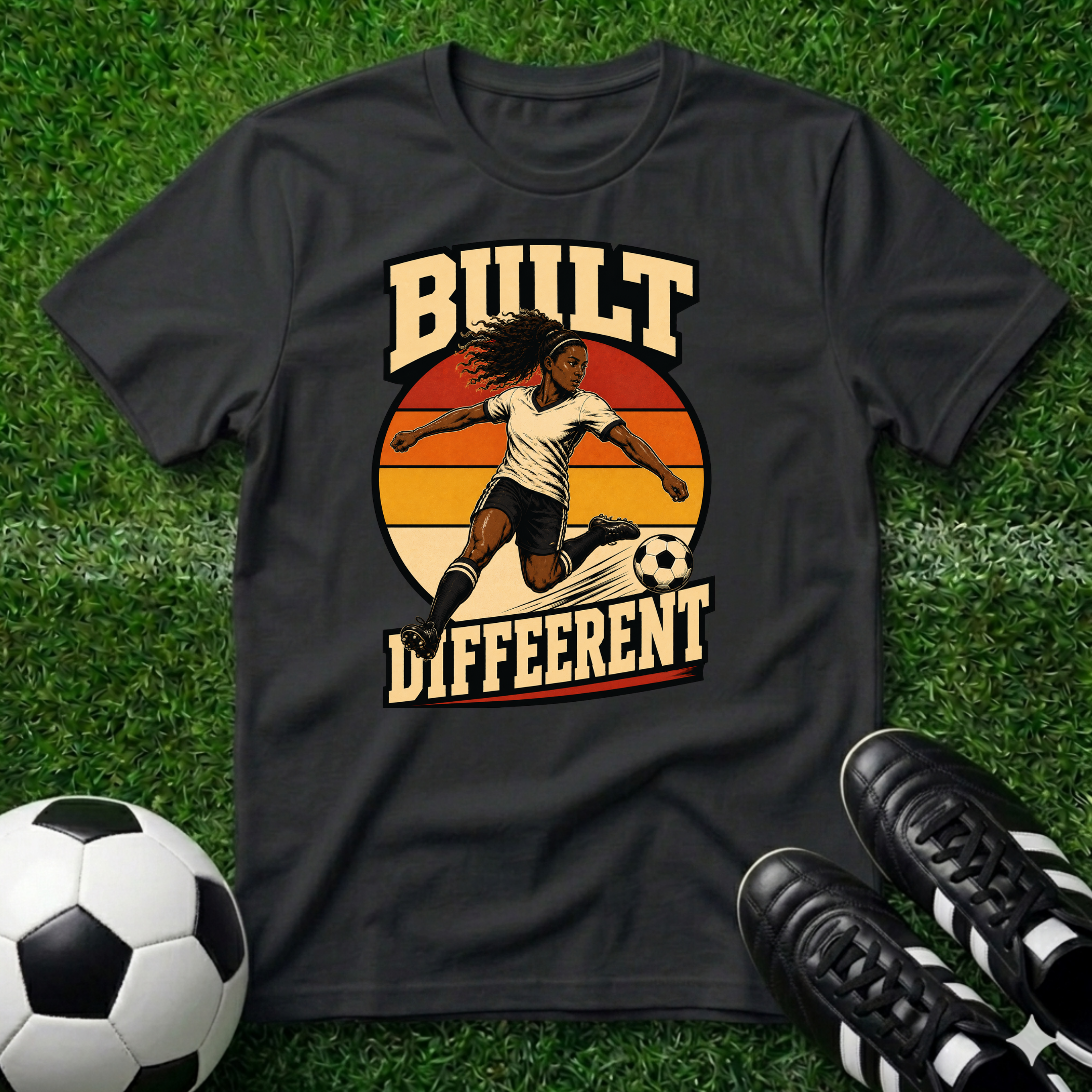 Built Different African American Female T-Shirt