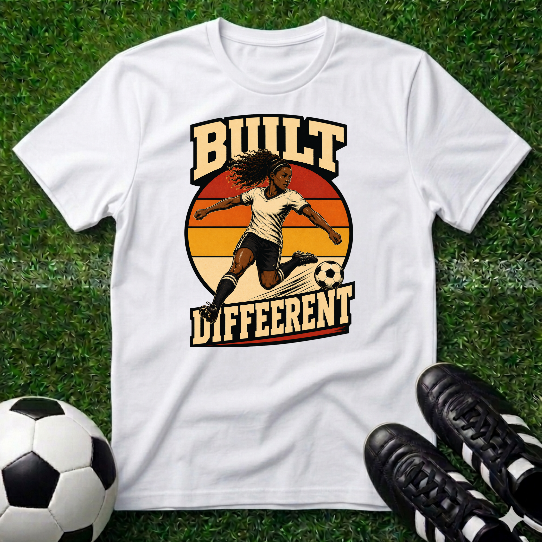 Built Different African American Female T-Shirt