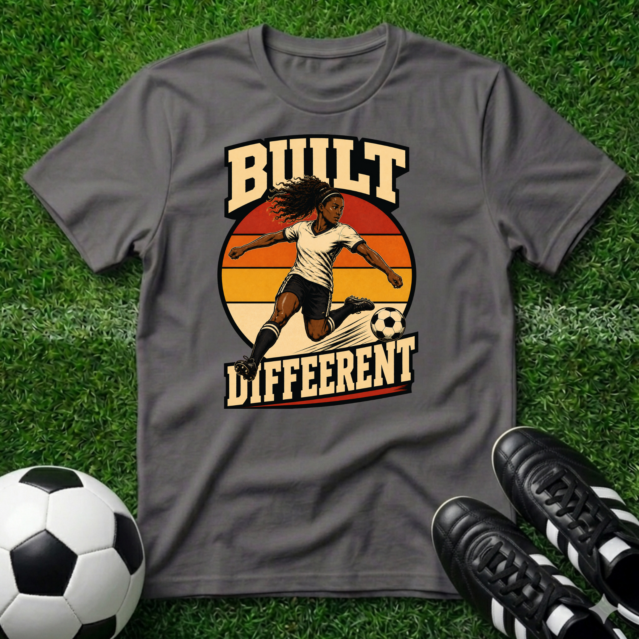 Built Different African American Female T-Shirt