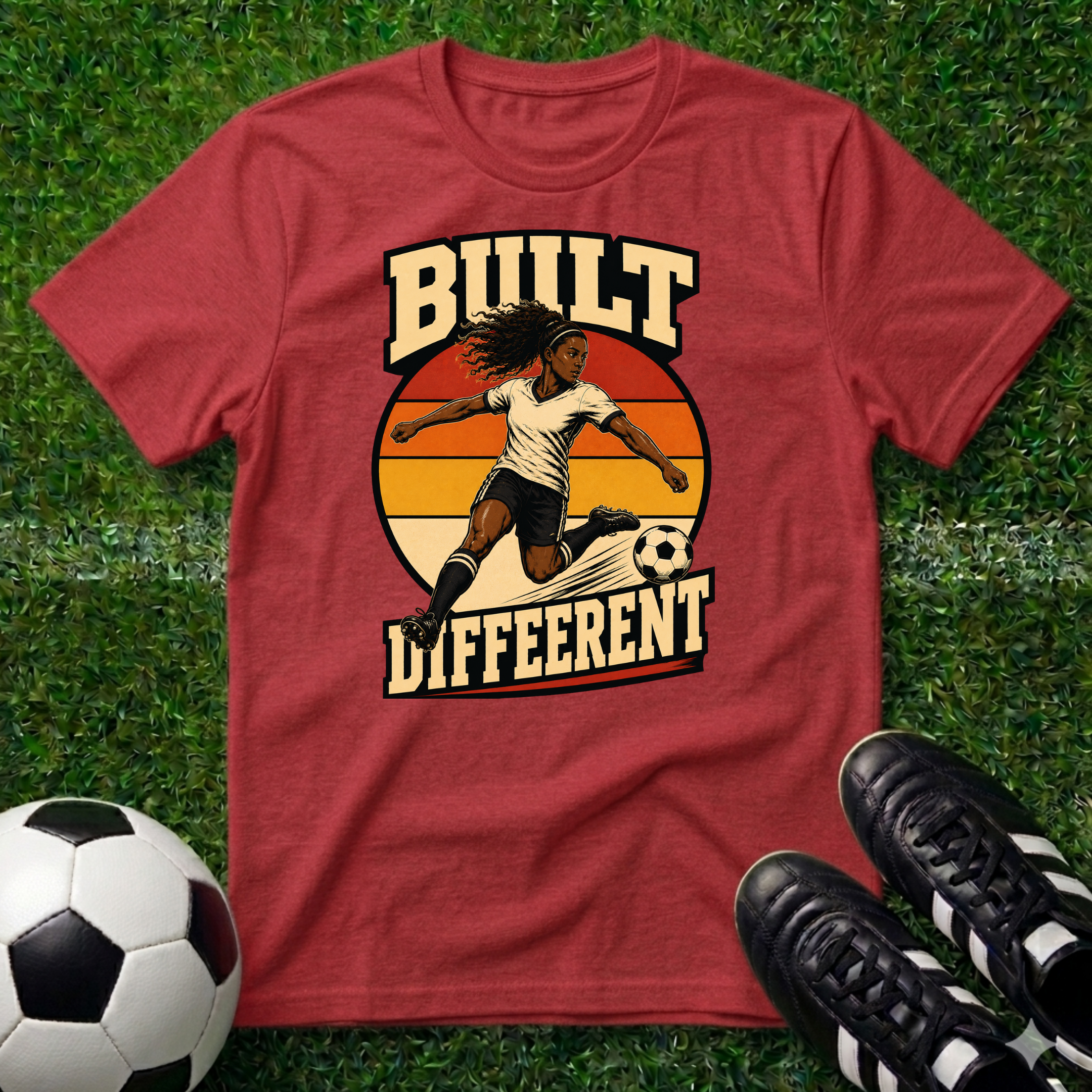 Built Different African American Female T-Shirt