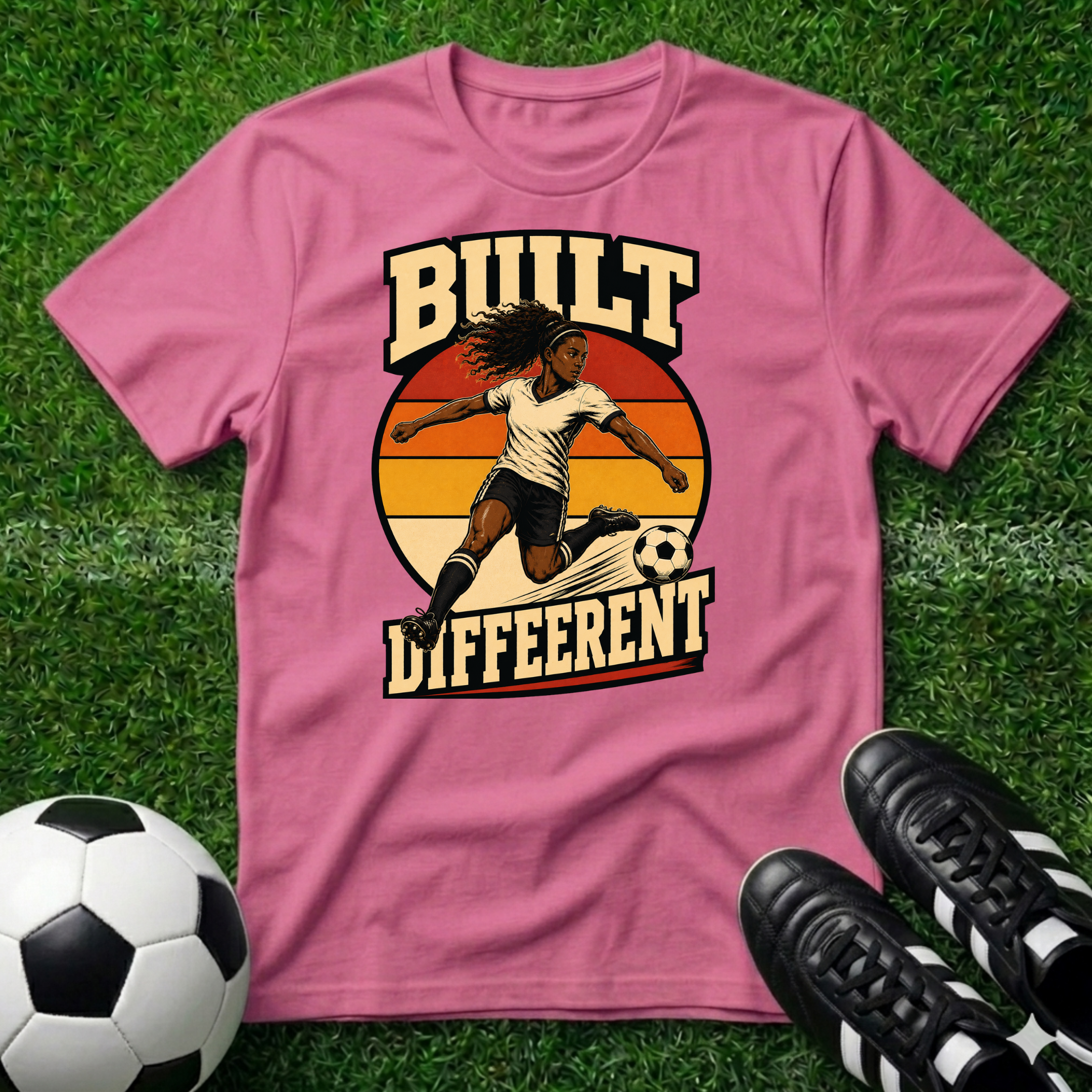 Built Different African American Female T-Shirt