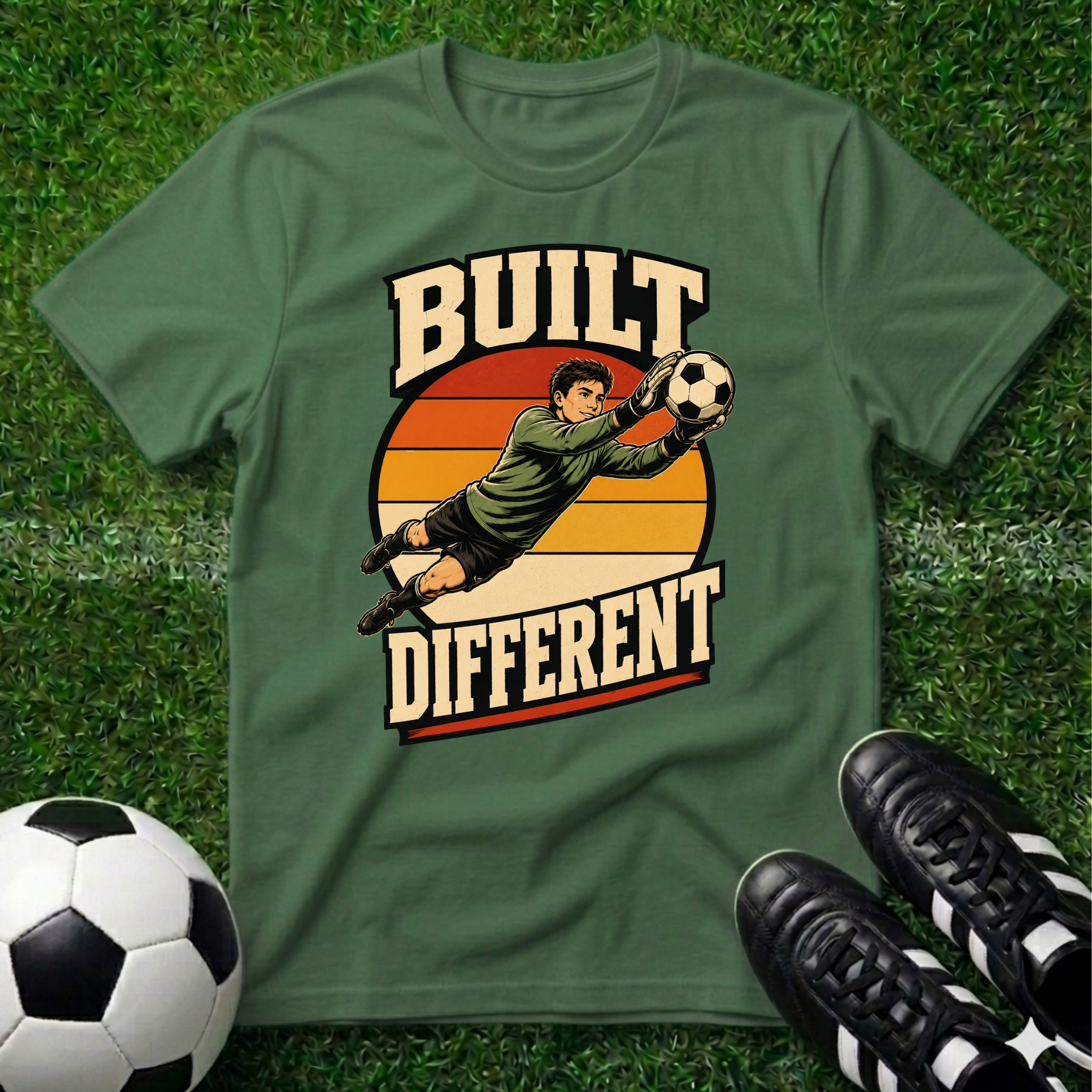 Built Different Goal Keeper T-Shirt