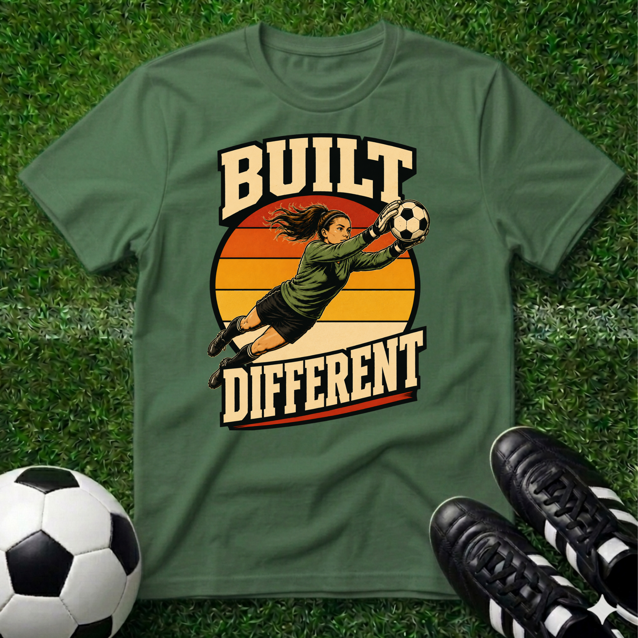 Built Different Goal Keeper Female T-Shirt