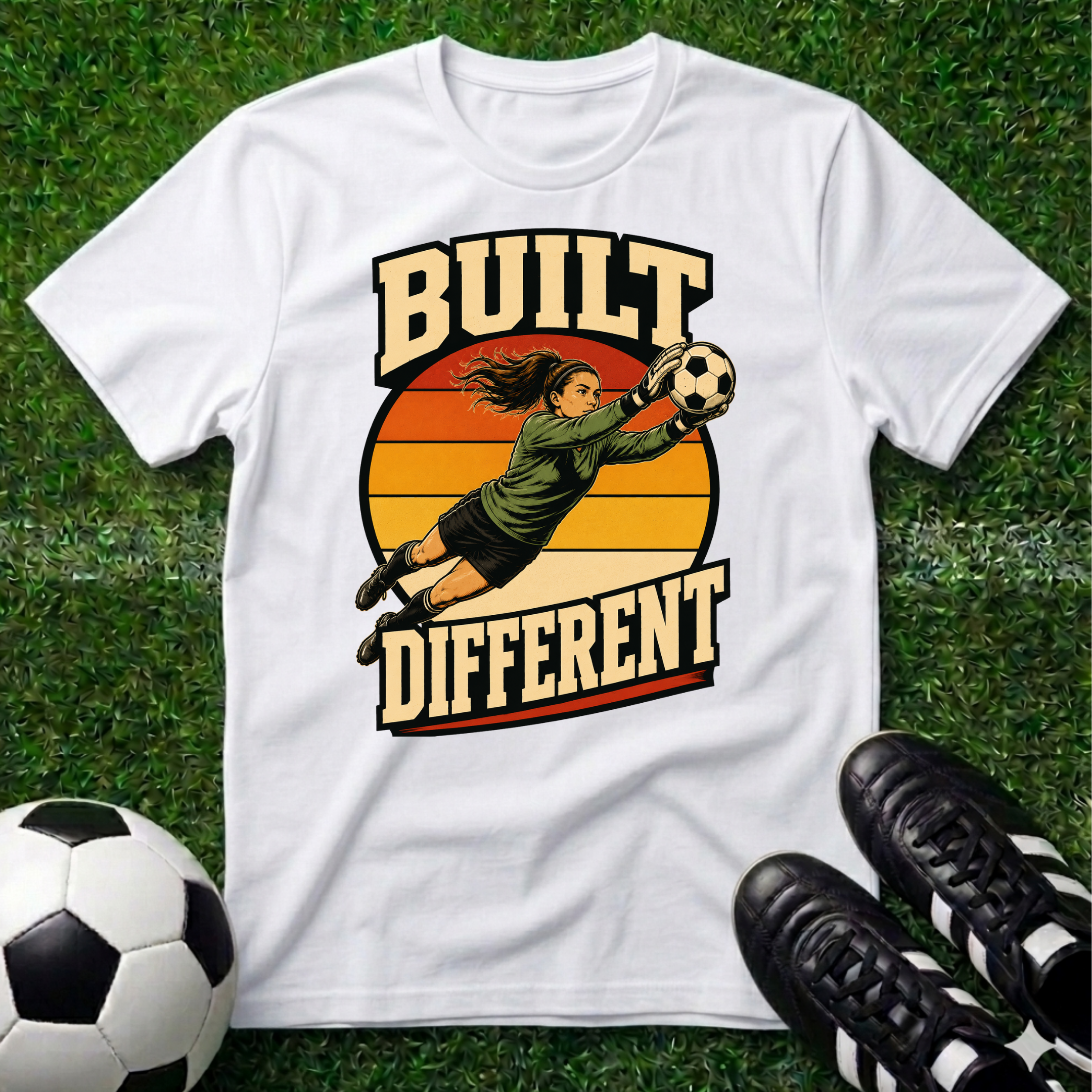 Built Different Goal Keeper Female T-Shirt