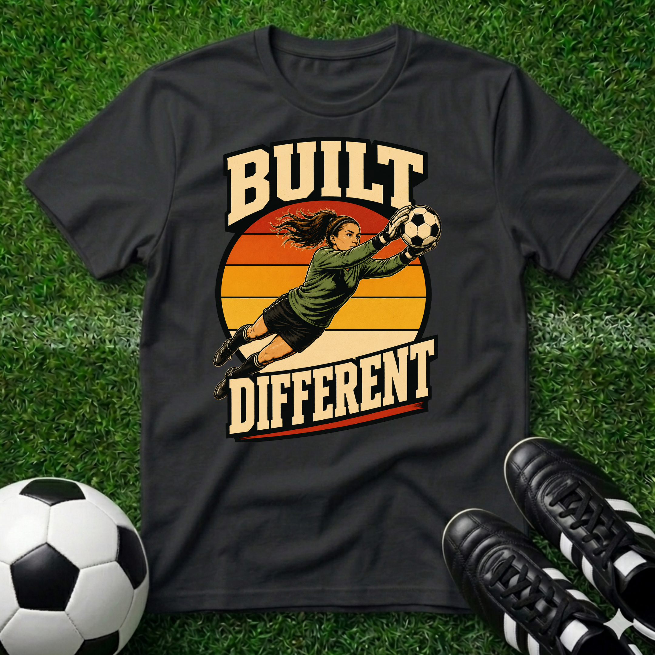 Built Different Goal Keeper Female T-Shirt