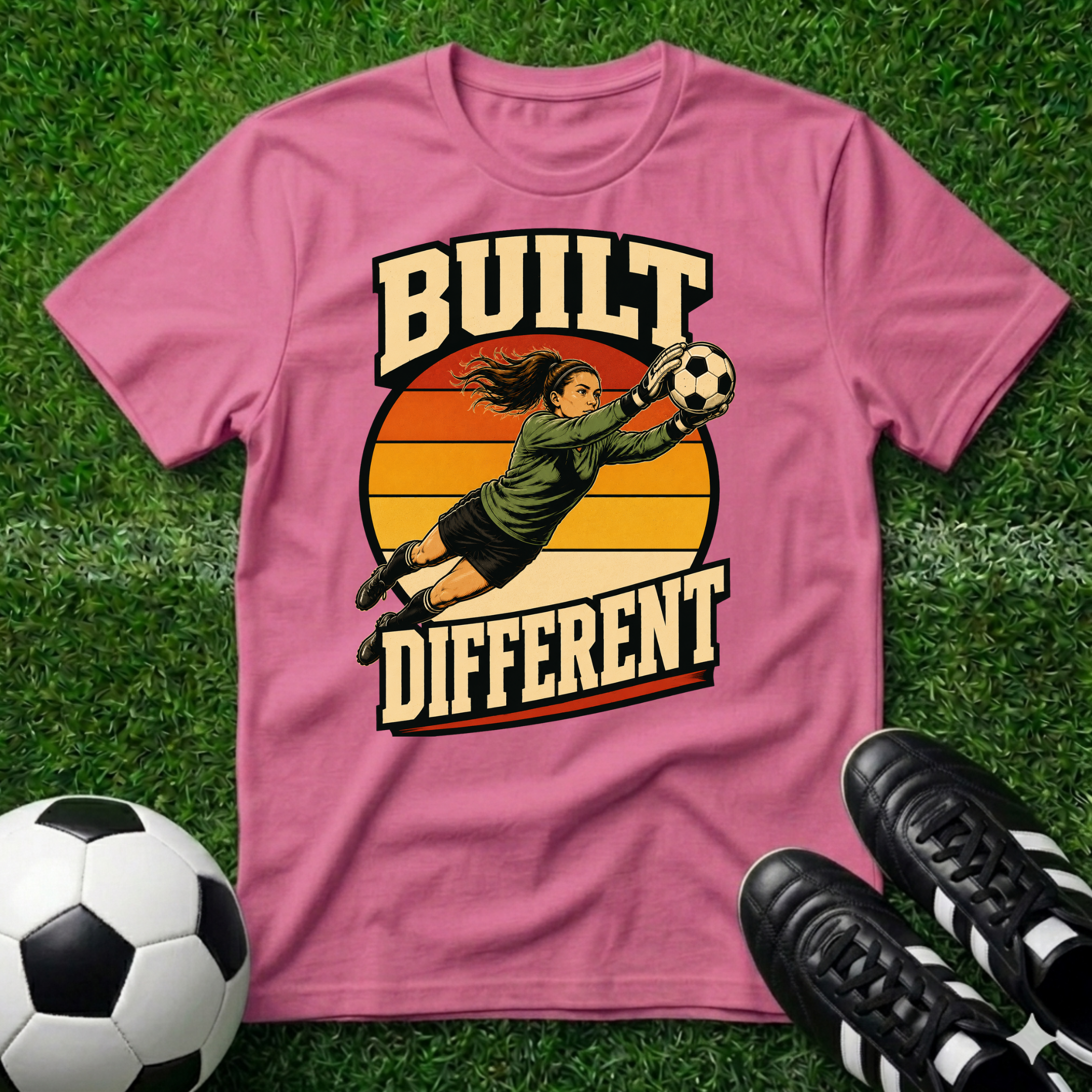 Built Different Goal Keeper Female T-Shirt