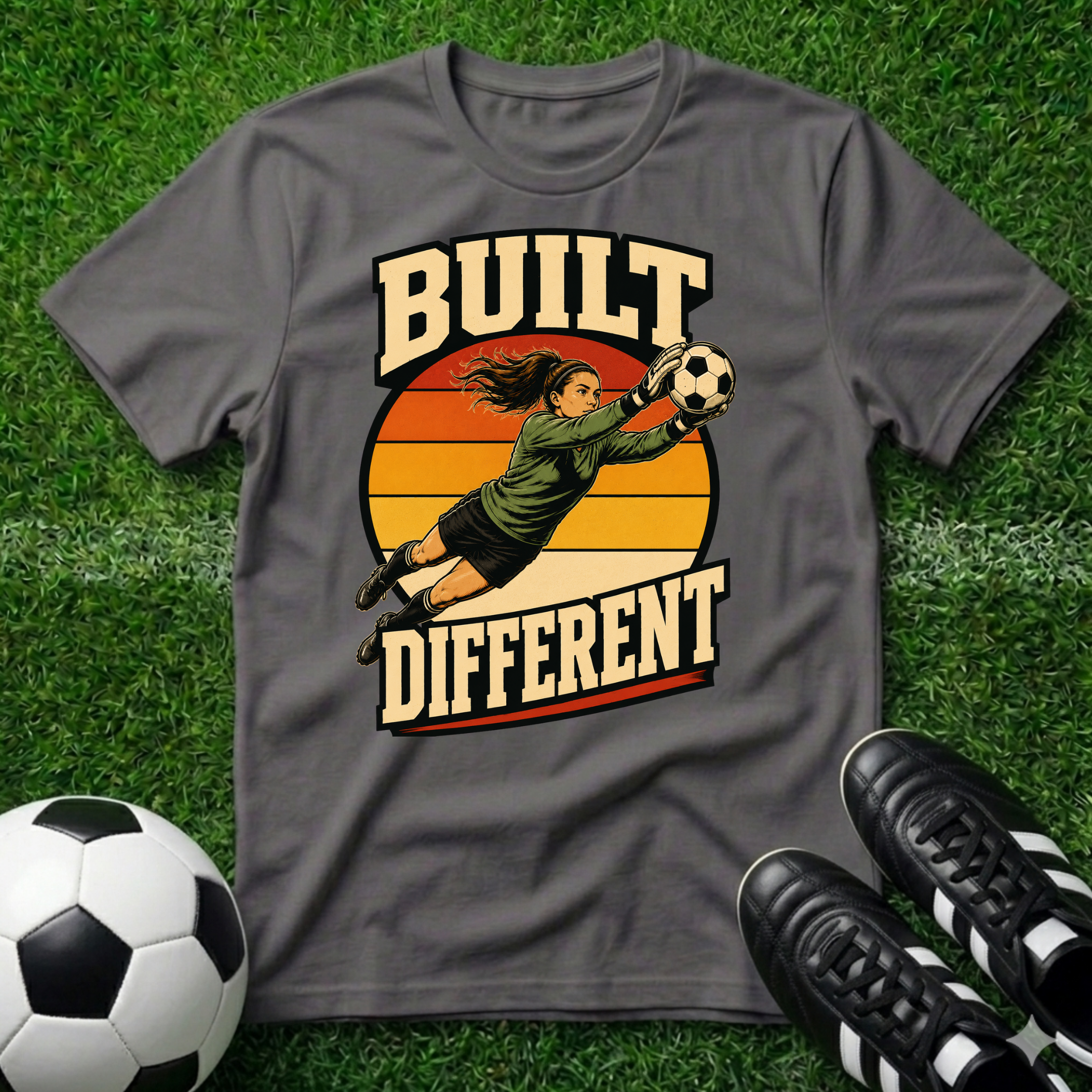 Built Different Goal Keeper Female T-Shirt