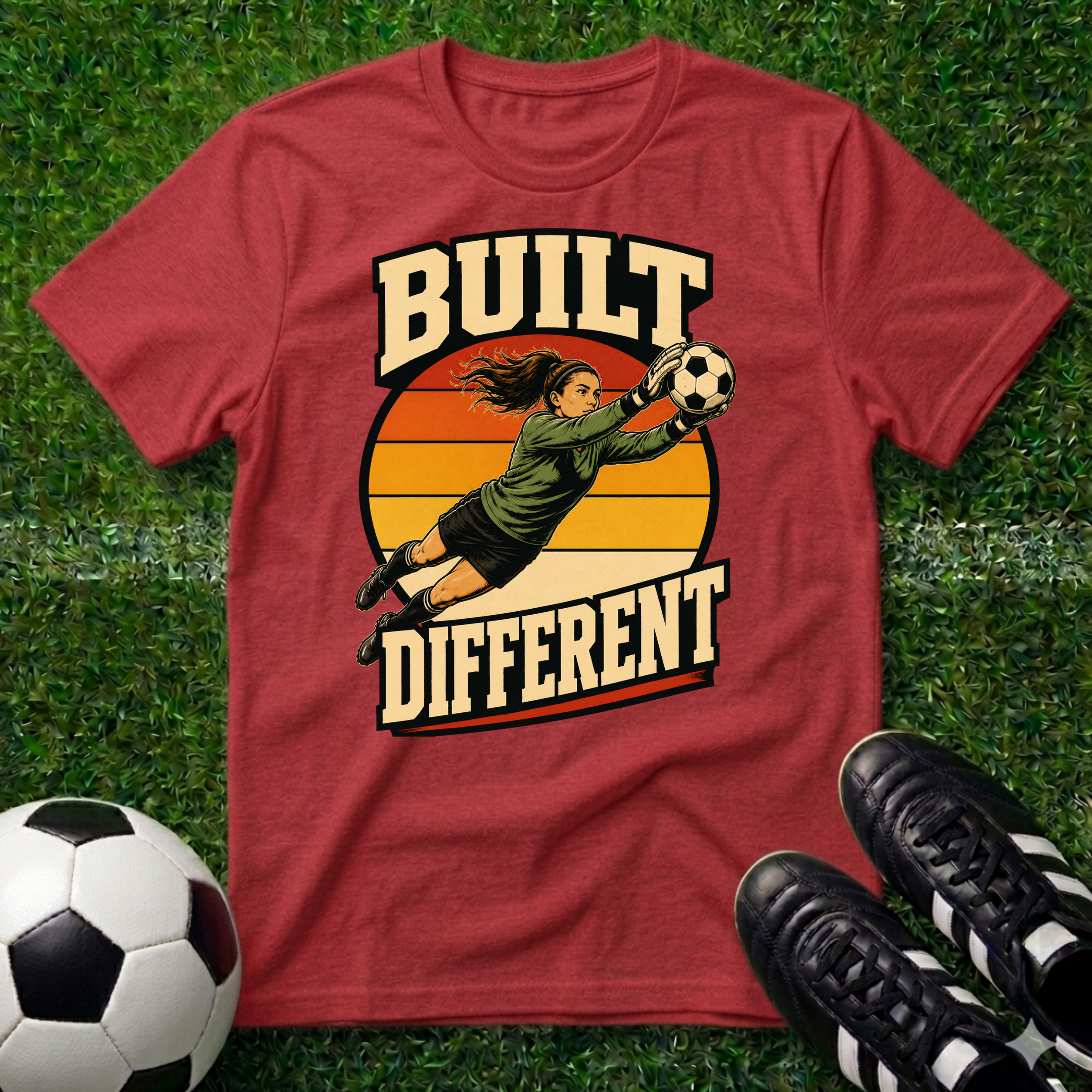 Built Different Goal Keeper Female T-Shirt