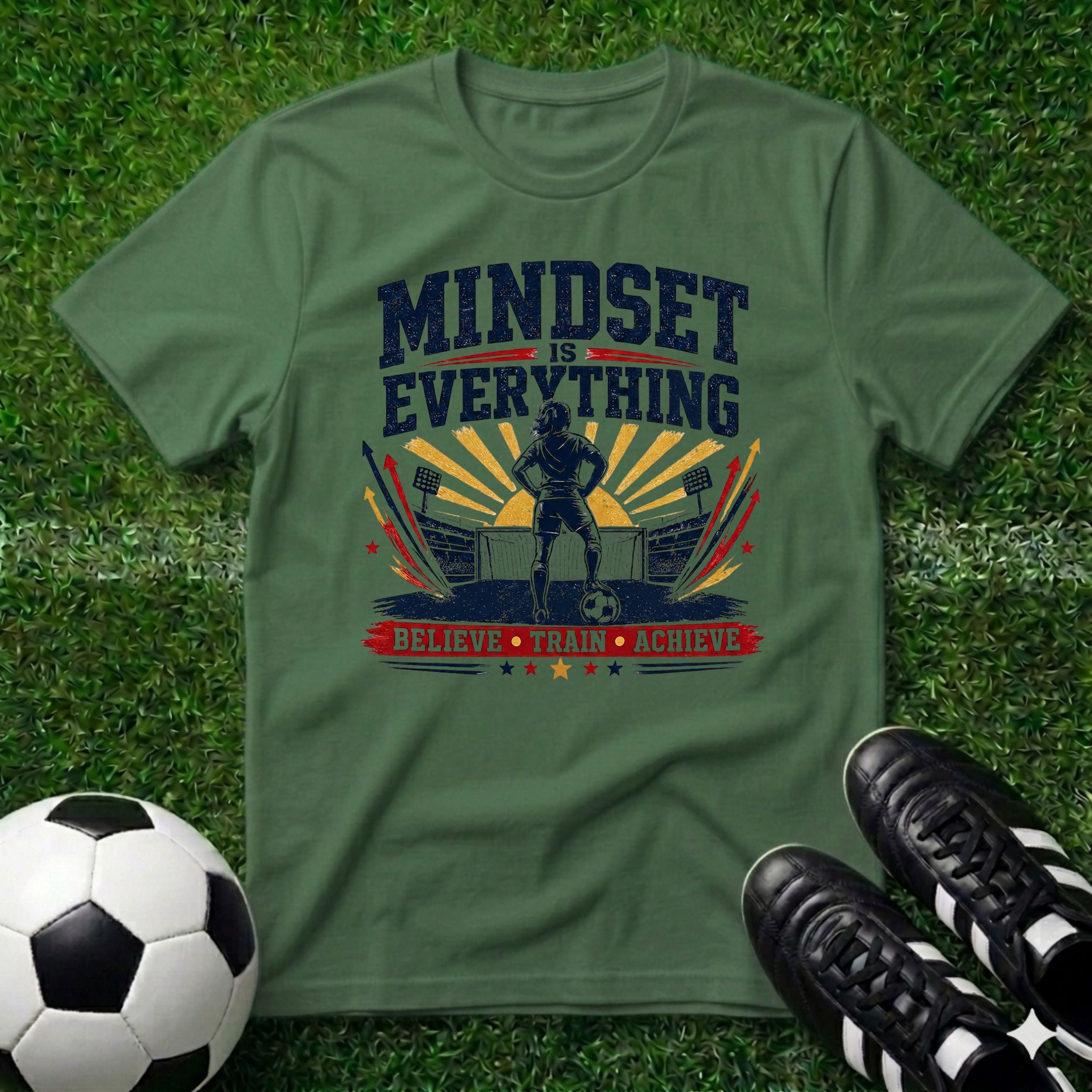 Mindset is Everything Female Soccer T-Shirt