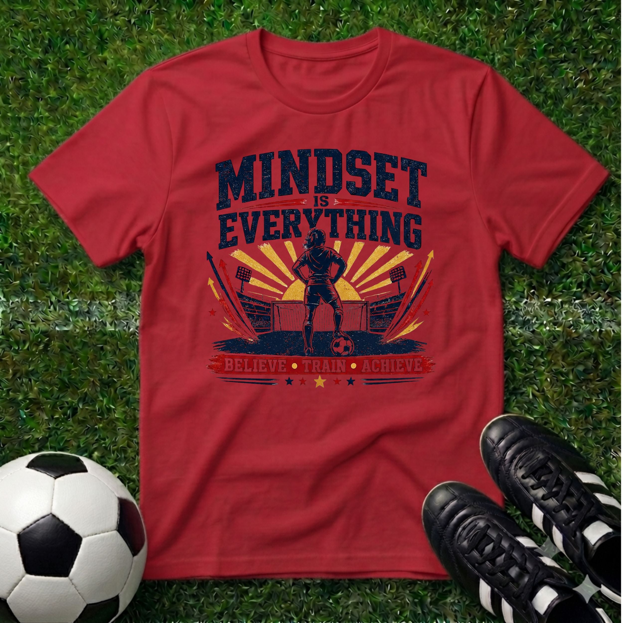 Mindset is Everything Female Soccer T-Shirt