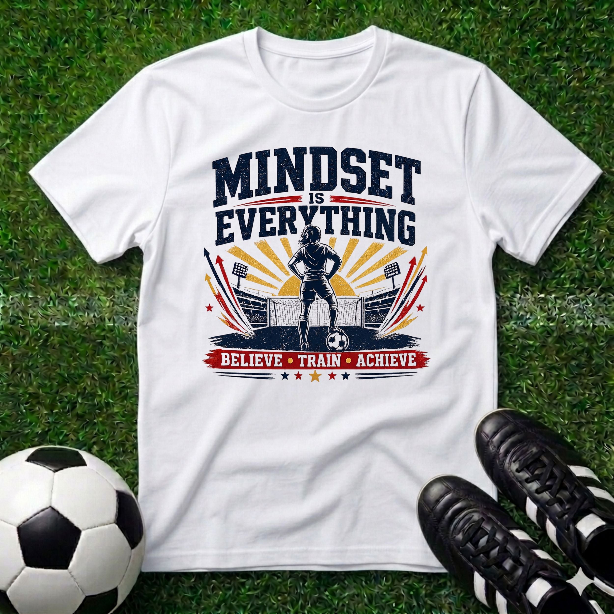 Mindset is Everything Female Soccer T-Shirt